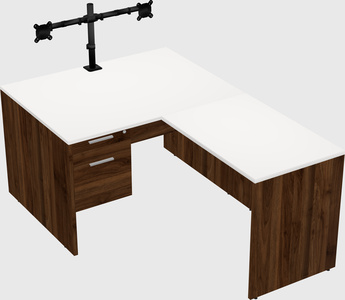 L-shaped office desk