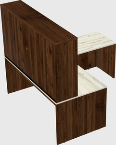 L-shaped office desk