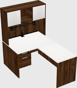 L-shaped office desk