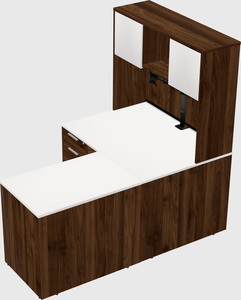 L-shaped office desk