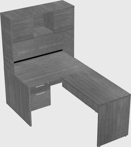 L-shaped office desk