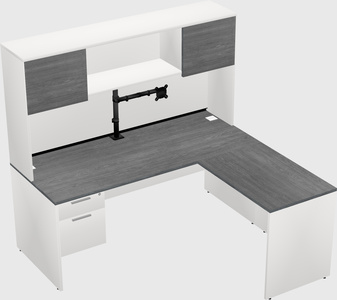 L-shaped office desk