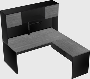 L-shaped office desk