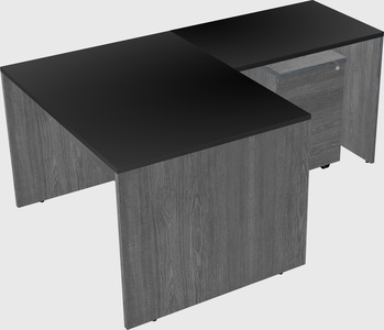 L-shaped office desk