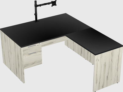 L-shaped office desk
