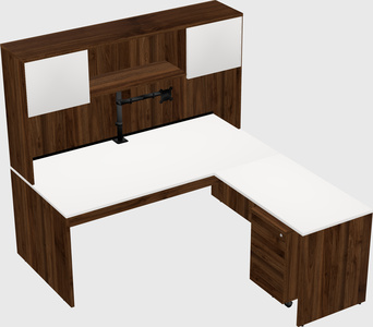 L-shaped office desk