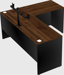 L-shaped office desk