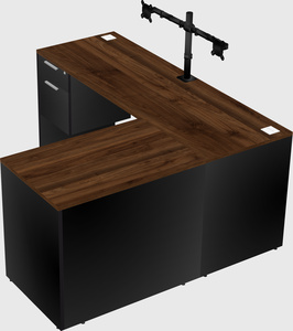 L-shaped office desk