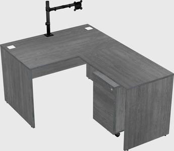 L-shaped office desk
