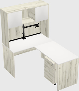 L-shaped office desk