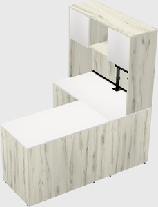 L-shaped office desk