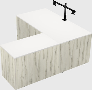L-shaped office desk
