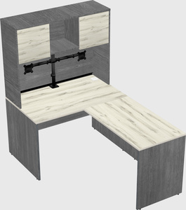 L-shaped office desk