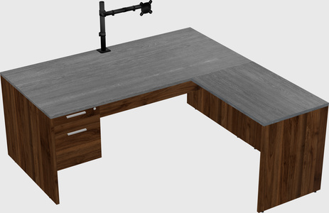 L-shaped office desk