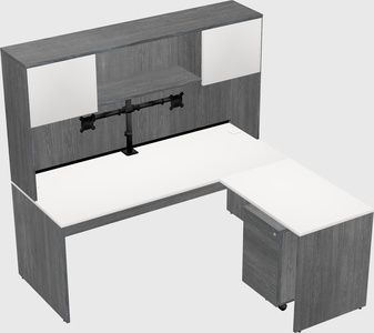 L-shaped office desk