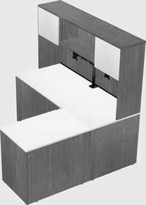 L-shaped office desk