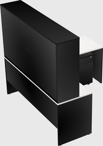 L-shaped office desk
