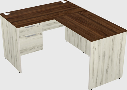 L-shaped office desk