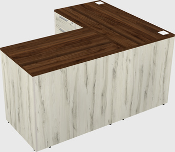 L-shaped office desk