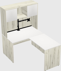 L-shaped office desk