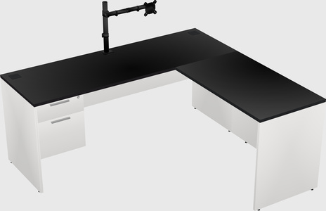 L-shaped office desk