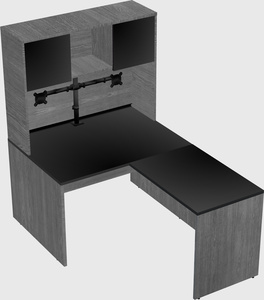 L-shaped office desk