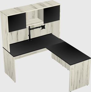L-shaped office desk