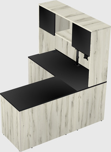 L-shaped office desk