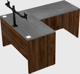 L-shaped office desk