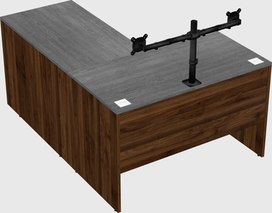 L-shaped office desk