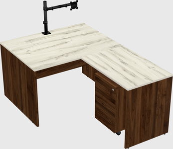 L-shaped office desk