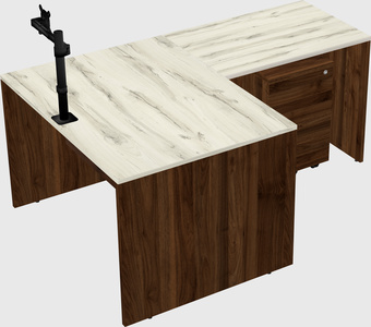 L-shaped office desk