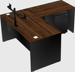L-shaped office desk