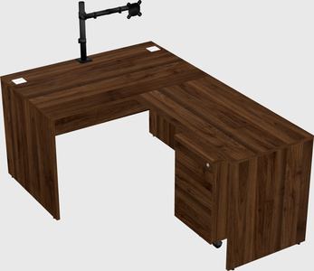 L-shaped office desk