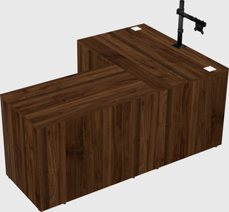 L-shaped office desk