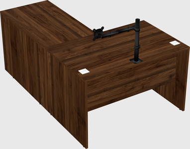 L-shaped office desk
