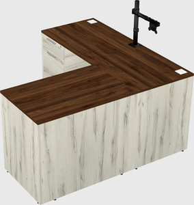 L-shaped office desk