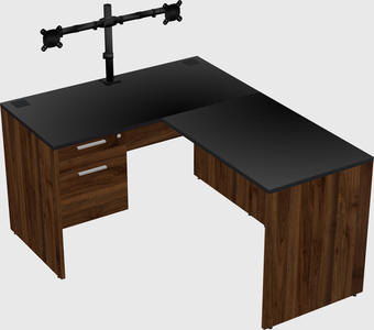 L-shaped office desk