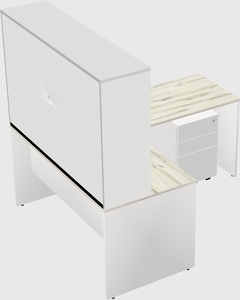L-shaped office desk