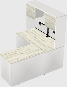 L-shaped office desk