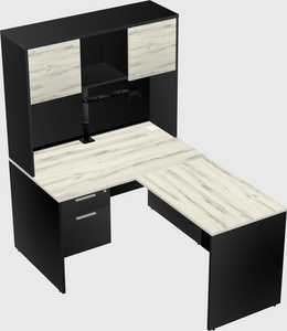 L-shaped office desk