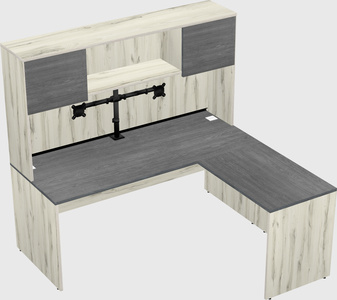 L-shaped office desk