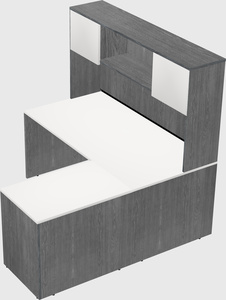 L-shaped office desk