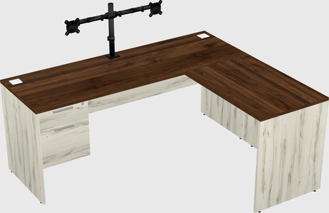 L-shaped office desk