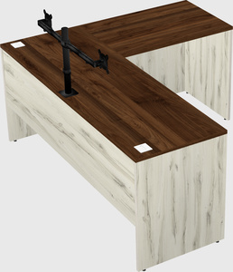 L-shaped office desk