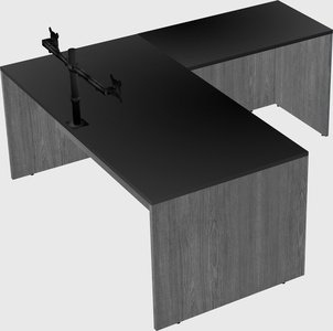 L-shaped office desk