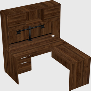 L-shaped office desk