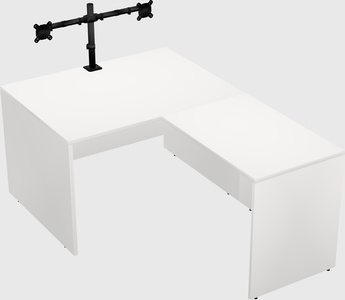 L-shaped office desk