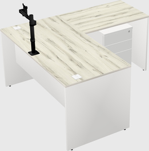L-shaped office desk