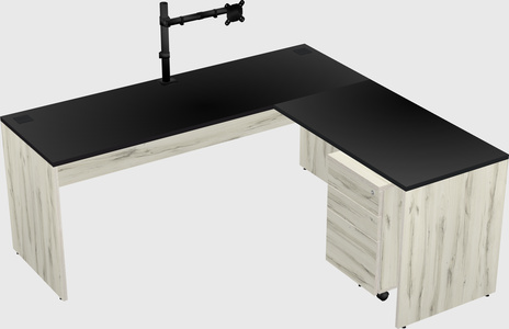 L-shaped office desk